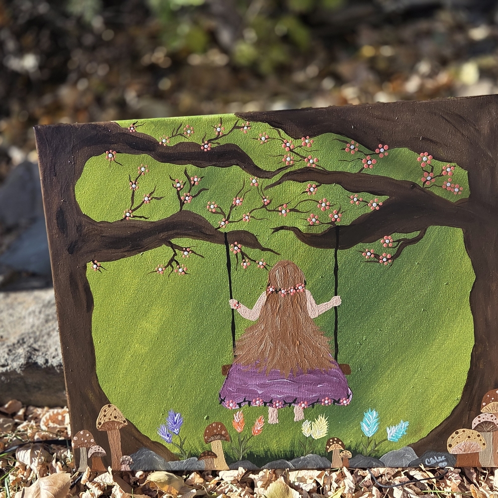 Charming Nature Swing Art Print